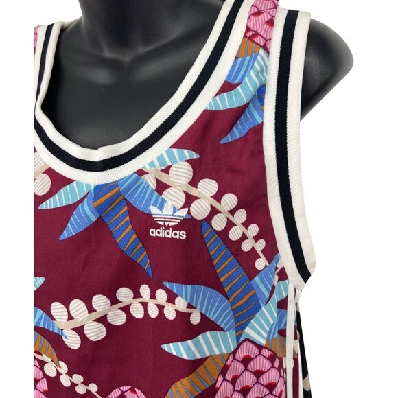 Adidas Womens Size Small S Multicolor Tropical Tank Dress Pineapple CW4726 New - Picture 4 of 10